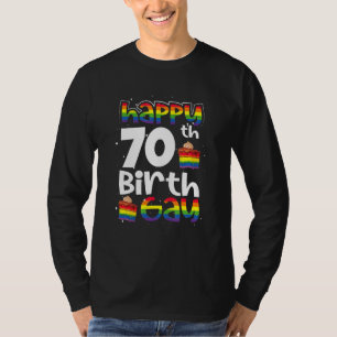 T-shirt Gay Lesbian Pride Rainbow Flag Lgbtq 70e anniversa