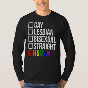 T-shirt Gay Lesbienne Bisexuel Droit Humain Lgbt Pride Tra