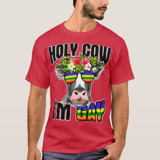 T-shirt Gay Lgbt Cow Farmer Cow Amoureux des animaux