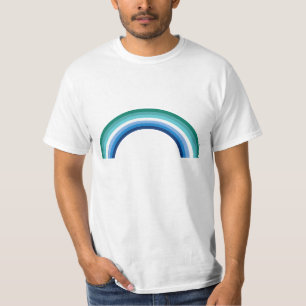 T-shirt Gay Male Rainbow Azure se traduit par Arc-en-ciel 