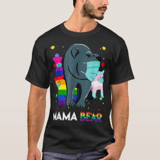 T-shirt Gay Mama Ours Fier Maman LGBTQ Parent Mère LGBT 