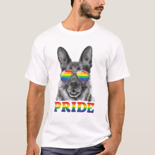 T-shirt Gay pride berger allemand LGBT drapeau arc-en-ciel