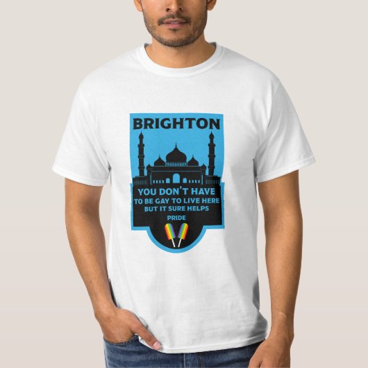 T-shirt Gay pride Brighton (Devant)