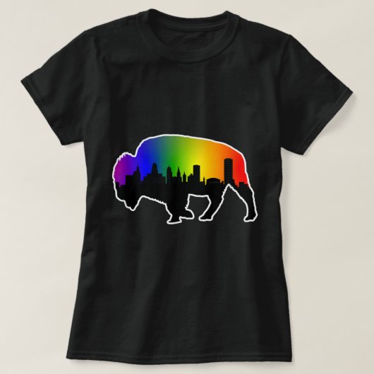 T-shirt Gay pride Buffalo NY LGBTQ (Design devant)