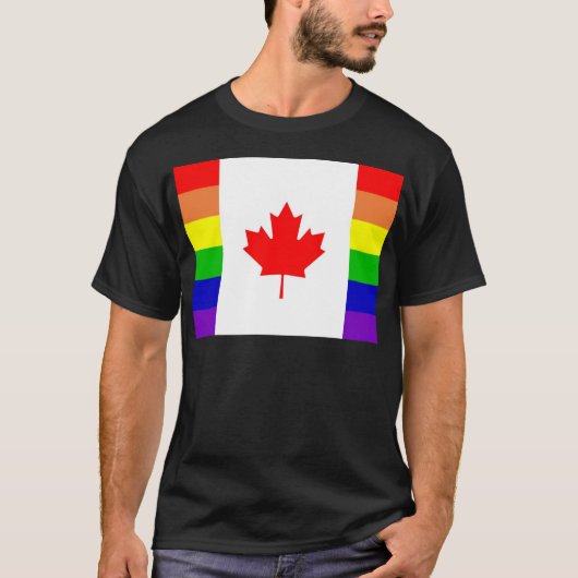 T-shirt Gay pride canadien (Devant)