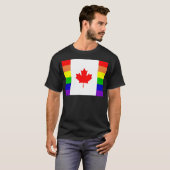 T-shirt Gay pride canadien (Devant entier)