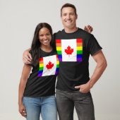 T-shirt Gay pride canadien (Unisexe)