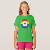 T-shirt Gay pride canadien (Devant entier)