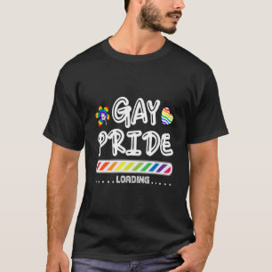 T-shirt Gay pride Chargement Rainbow Flag Lgbtmonths Gay p
