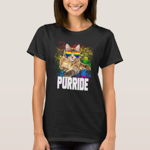 T-shirt Gay pride Chat Purride Gay Lesbian Lgbtq Lgbt