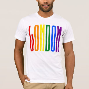 T-shirt Gay pride coloré LGBT des textes LGBTQ Londres
