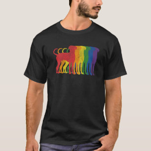 T-shirt Gay pride de chien Dalmation LGBTQ Supporter Rainb