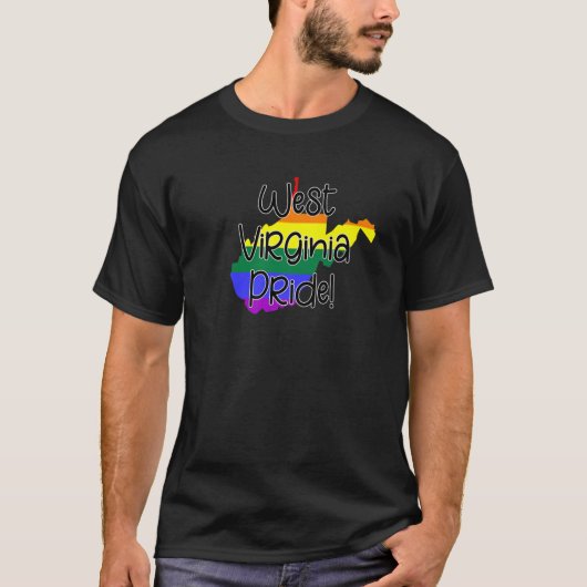T-shirt Gay pride de la Virginie occidentale (Devant)
