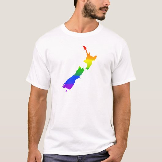 T-shirt Gay pride de NZ (Devant)