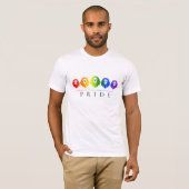 T-shirt gay pride des Lions - LGBT Rainbow (Devant entier)