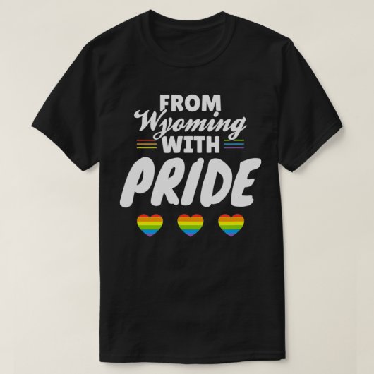 T-shirt Gay pride du Wyoming (Design devant)