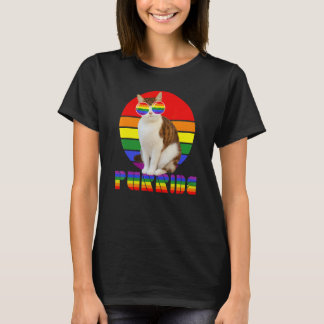 T-shirt Gay Pride For Women Men Lgbt Daddy Cat Cat Purrid