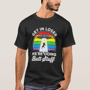 T-shirt Gay pride Gay Alien Enlèvement Ufo Arc-En-Ciel Se 