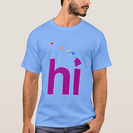 T-SHIRT GAY PRIDE HAWAÏ (Devant)