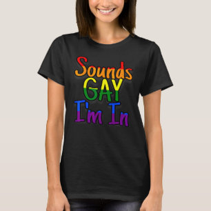 T-shirt Gay pride Hommes Femmes Lgbt Rainbow Sounds Gay Je