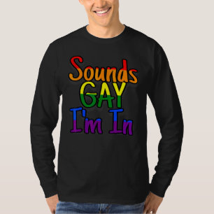 T-shirt Gay pride Hommes Femmes Lgbt Rainbow Sounds Gay Je