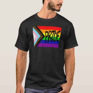 T-shirt Gay pride indicateur de progression Rainbow Word 3