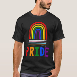 T-shirt Gay pride indicateur de progression Rainbow Word 6