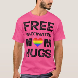 T-shirt Gay Pride Lesbienne Vaccinée Gratuite Maman Câline