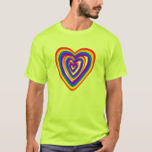 T-shirt Gay pride LGBT Arc-en-ciel Coeurs jolies LGBTQ (Devant)