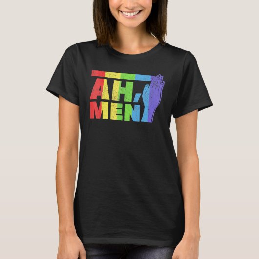 T-shirt Gay pride Lgbt Bisexual Boys Ah Men (Devant)