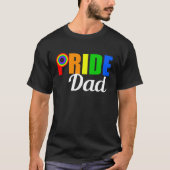 T-shirt Gay pride Papa Fête des pères LGBTQ (Devant)
