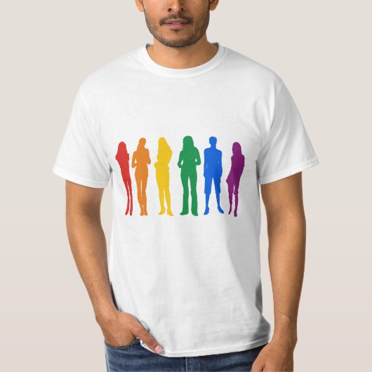 T-shirt Gay pride pour des femmes (Devant)