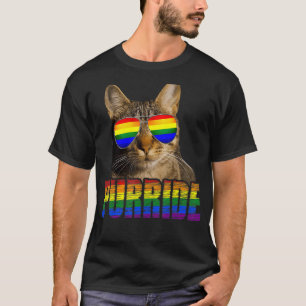 T-shirt Gay pride Pour Femmes Hommes Lgbt Chat Purride Rai