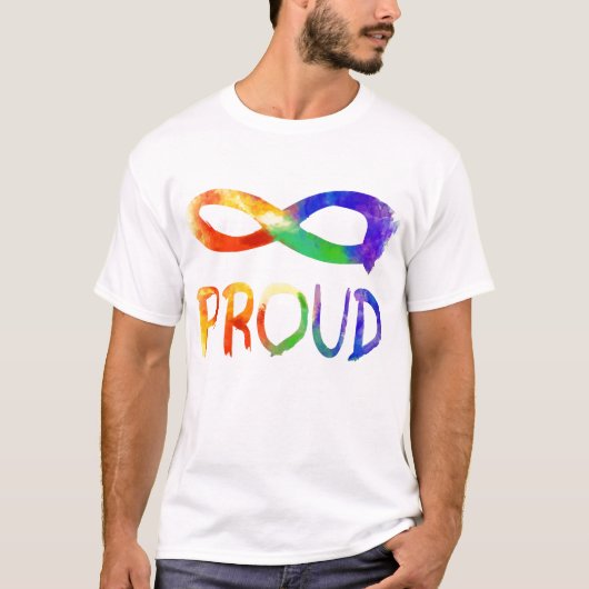 T-shirt Gay pride - pour toujours fier (Devant)
