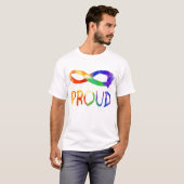 T-shirt Gay pride - pour toujours fier (Devant entier)
