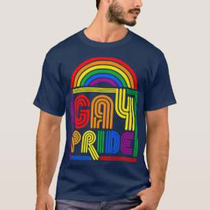 T-shirt Gay pride Retro Style Vintage LGBTQ Gay pride Part