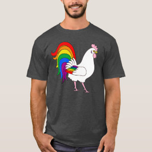 T-shirt Gay pride Rooster