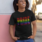 T-shirt Gay pride Sunset rétro Rainbow LGBTQ2S+
