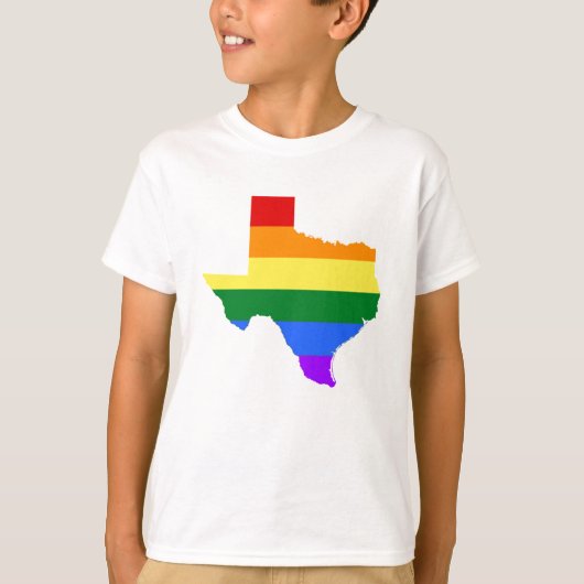 T-shirt Gay pride| Texas Rainbow (Devant)