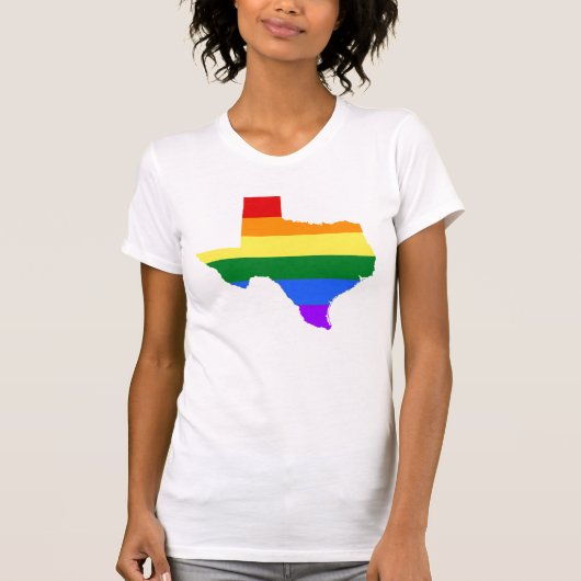 T-shirt Gay pride| Texas Rainbow (Devant)