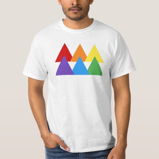 T-shirt Gay Pride Triangle (Voorkant)