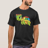 T-shirt Gay Pride Turtle LGBT Q Cute Animal Rainbow Pride (Devant)
