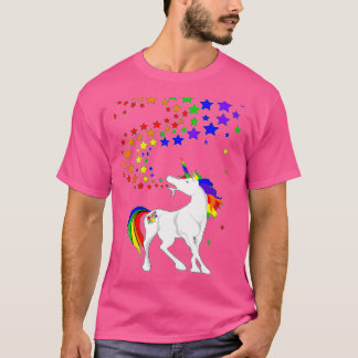 T-shirt Gay pride Unicorn Speing Rainbows Stars