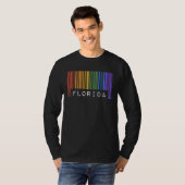T-shirt Gay Queer Barcode Pride Florida Aesthetic LGBTQ Fl (Devant entier)