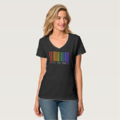 T-shirt Gay Queer Code Barcode Fierté Vous Appartenez Ally (Devant entier)