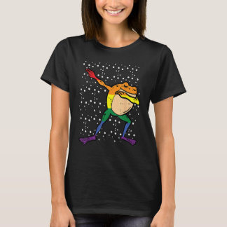 T-shirt Gay Rainbow Frog Dab Pride Month Lgbt Ally Kids Bo