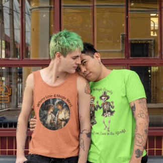 T-shirt 🌈 Gay Romance où l'amour et la magie rencontrent 