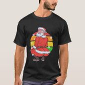 T-shirt Gay Santa Claus Beard LGBTQ Noël Noël Jumeaux (Devant)