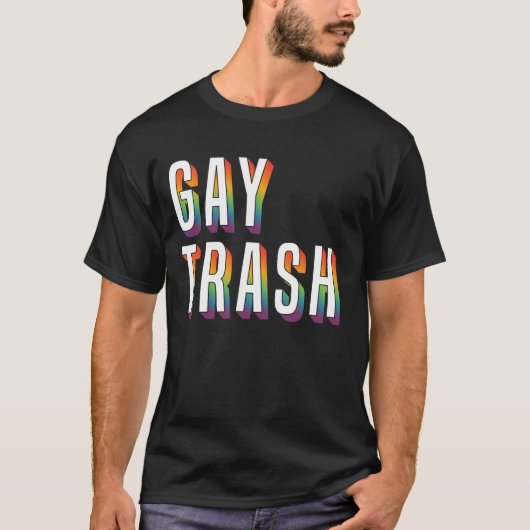 T-Shirt Gay Trash (Devant)