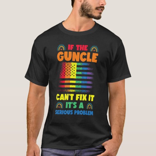 T-shirt Gay Uncle Pride Guncle 2 (Devant)